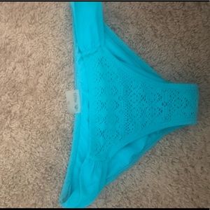 Blue bikini bottoms